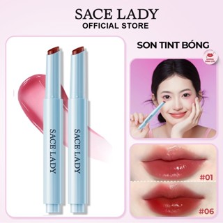Son Tint Bóng SACE LADY Mát Màu Nước Lấp Lánh Một Cú Nhấp Chuột Bóng Sáng Bóng Trang Diểm Môi