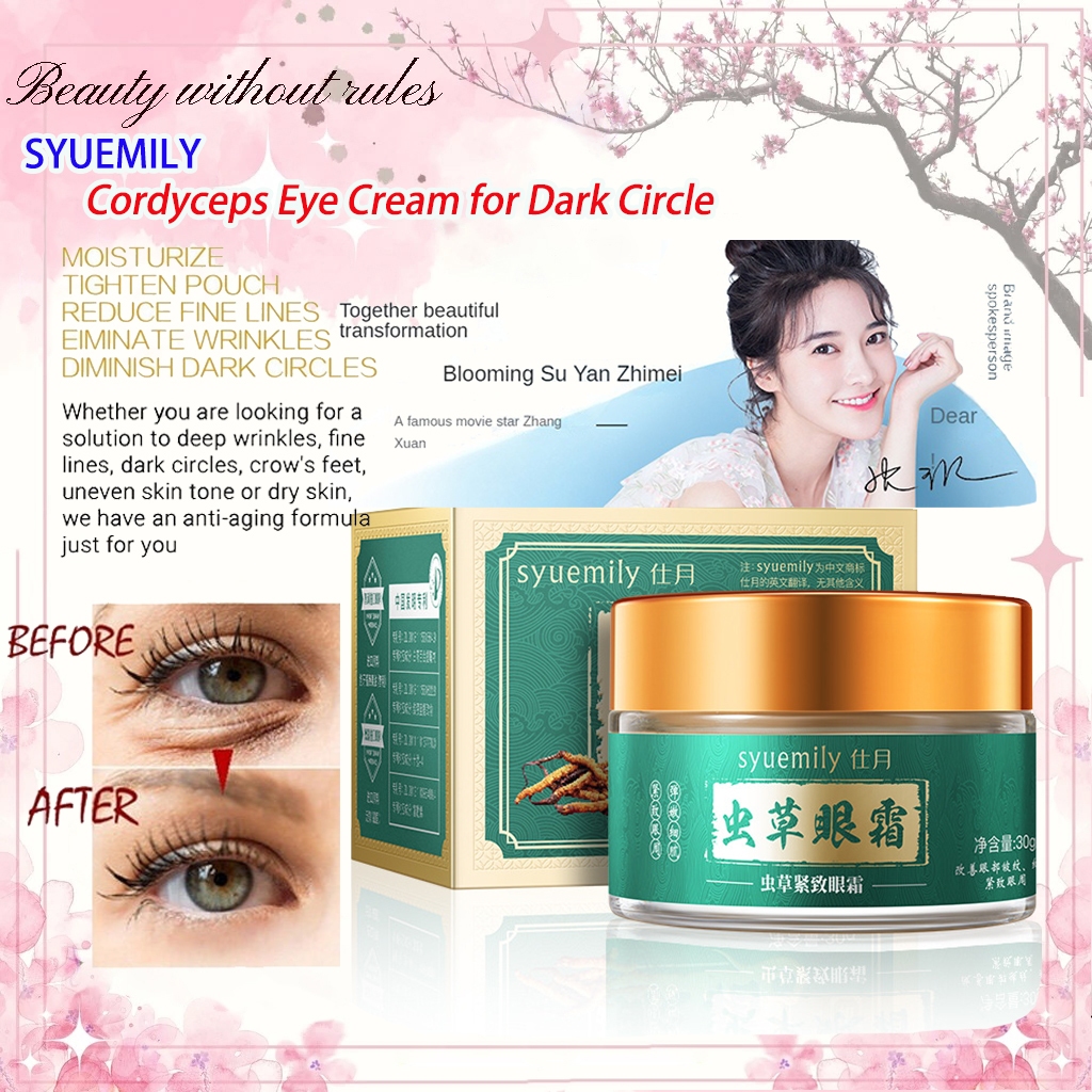 SYUEMILY Đông Trùng Hạ Thảo Kem Mắt Cho quầng thâm Chống Lão Hóa Kem Mắt Làm Sáng Da Đông Trùng Hạ T