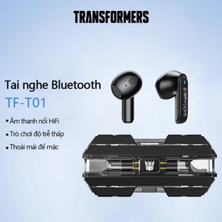 Tai Nghe Bluetooth Transformers TF-T01 Chất lượng âm thanh HD Cảm ứng thông minh Bluetooth chống nước 5.3