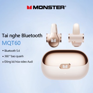 Tai nghe không dây Monster MQT60 Giảm tiếng ồn Chất lượng âm thanh nổi Tuổi thọ pin dài Bluetooth 5.4