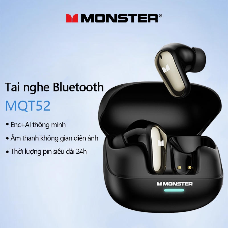 Monster MQT52 Tai nghe không dây trong tai Tai nghe giảm tiếng ồn tuổi thọ pin dài | BigBuy360 - bigbuy360.vn
