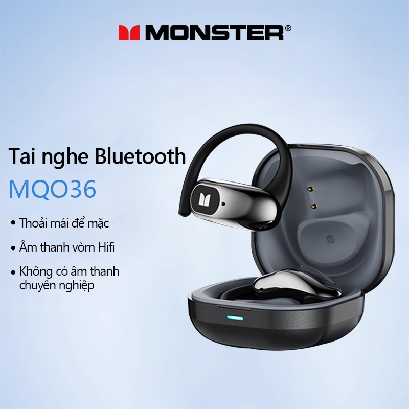 Monster MQO36 Open-Ear AI Dịch Tai nghe Bluetooth Giảm tiếng ồn Chất lượng âm thanh vòm