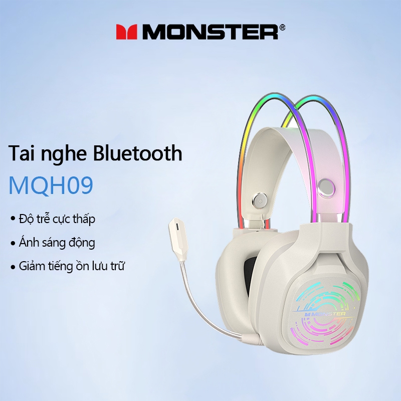 Tai nghe Bluetooth Monster MQH09 Tai nghe đặc biệt để chơi game Tai nghe thể thao điện tử chống ồn