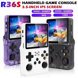 【128G/64G Máy chơi game cầm tay Mới Máy Chơi Game Di Động Nguồn Mở 3.5 Inch Retro Hệ Thống Thiết Bị Màn Hình 4: 3 R36S Quà Tặng Ngày Lễ Máy chơi game