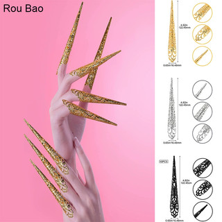 Rou Bao Nail Queen Nail Ring Phong Cách Retro Trang Phục Khiêu Vũ Kịch Biểu Diễn Halloween Nhập Vai