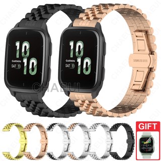 Dây đeo bằng thép không gỉ Phụ kiện vòng tay kim loại cho âm nhạc Garmin Venu Sq / Sq 2 Music