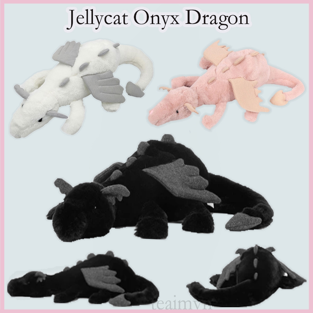 Jellycat Onyx Dragon Cam thảo Rồng 50cm Onyx Dragon Đồ chơi sang trọng dành cho trẻ em Búp bê mềm te