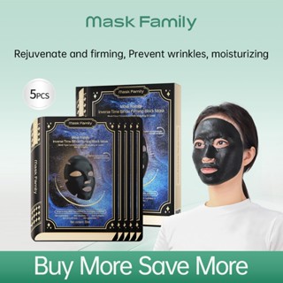 MASK FAMILY Mặt nạ chống lão hóa dưỡng ẩm làm sáng da hiệu quả chăm sóc da mặt 30ml 5 miếng
