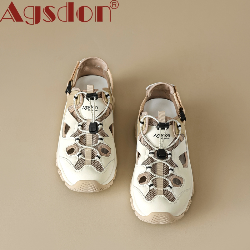 Giày Sandal Agsdon Nữ Phong Cách Mới Giày Thể Thao Đi Biển