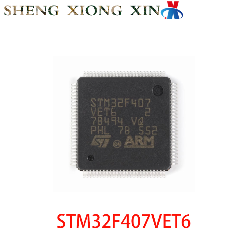 1 Chiếc 100% MỚI STM32F407VET6 100-LQFP Bộ Vi Điều Khiển STM32F407 Mạch Tích Hợp