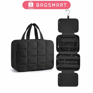 BAGSMART Túi đựng đồ vệ sinh cá nhân Túi đựng đồ trang điểm treo du lịch có ngăn đựng đồ trang sức Túi đựng đồ vệ sinh cá nhân treo du lịch