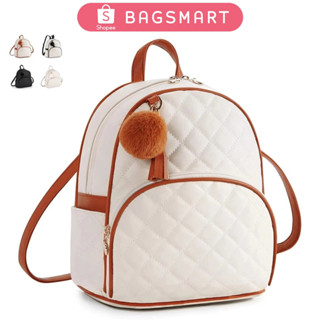 BAGSMART Balo Nữ Mini Thời Trang Đi Học Đi Chơi Phối Màu Vintage Da Cao Cấp Siêu Đẹp MC43 KÈM HỘP