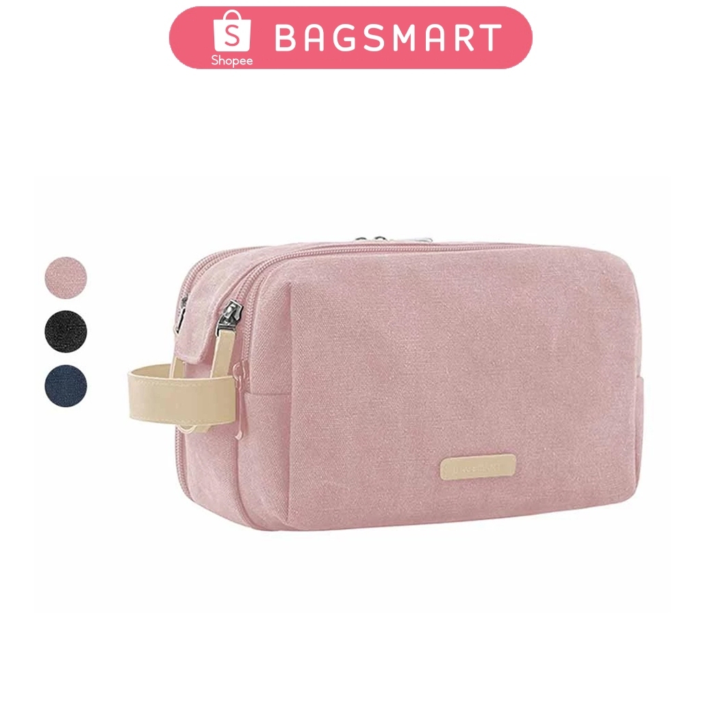 BAGSMART Túi đựng đồ vệ sinh cá nhân chống nước Túi đựng đồ trang điểm cho nam Túi đựng mỹ phẩm
