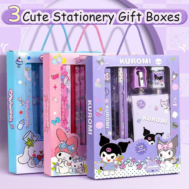 Bộ Văn Phòng Phẩm Sinh Viên Sanrio, Bộ Văn Phòng Phẩm Sinh Viên Kuromi Cinnamoroll My Melody, Đồ Dùn