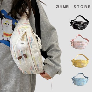 Túi đeo ngực nữ thời trang Hàn Quốc, túi đeo chéo chống thấm nước thông thường, túi chống thấm nước, túi unisex