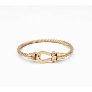  Châu Âu Mỹ Bán Chạy Móng Ngựa Hình Hồng Vàng Vòng Tay Nam Châm Khóa Dây Thép Không Gỉ Thép Titan Vòng Tay Nam Nữ Co 