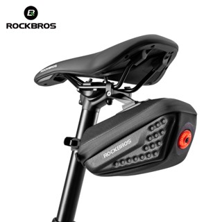 Rockbros Túi Yên Xe Đạp Có Đèn Hậu Túi Bền MTB Xe Đạp Đường Bộ Gấp Xe Đạp Di Động Phía Sau Đệm Túi Thiết Bị Xe Đạp