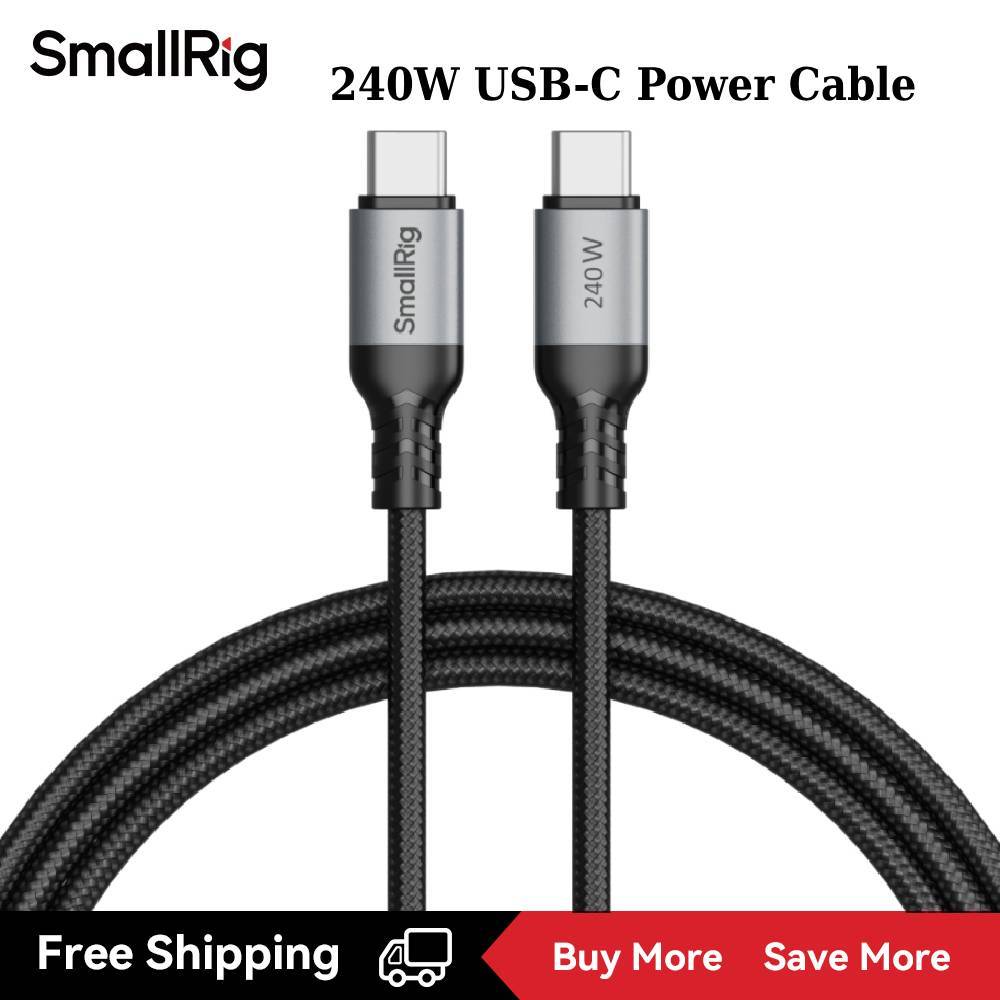 Cáp USB C sang USB C SmallRig 240W (3.28ft), Dây cáp sạc nhanh PD 3.1 240W Bộ sạc GaN 4747 / 4751, P