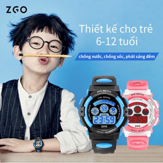 Đồng hồ trẻ em ZGO Đồng hồ điện tử không thấm nước Đồng hồ nam Quà tặng sinh nhật cho nữ sinh viên 305