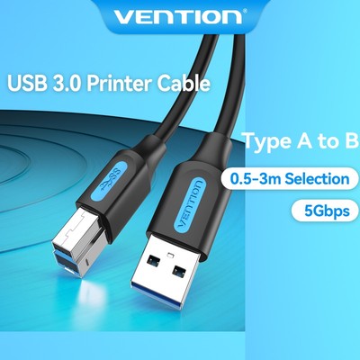 Dây Cáp Máy In Vention USB 3.0 Chuyển Đổi Từ USB-A Sang USB-B 2A Tốc Độ Cao 5Gbps Truyền Dữ Liệu Cho Máy In Canon HP
