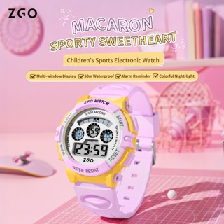 Đồng hồ trẻ em ZGO chống nước 100% Lịch báo thức chống sốc thể thao Đồng hồ cho bé gái 305