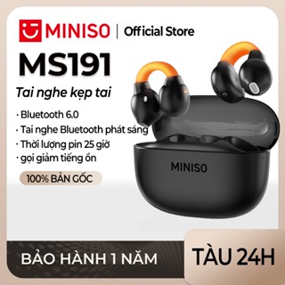  MINISO MS191 Tai nghe OWS Tai nghe đa chức năng Có đèn LED Tai nghe Bluetooth 6.0 Giảm tiếng ồn thông minh Có micro Cuộc gọi HD Tai nghe không dây 