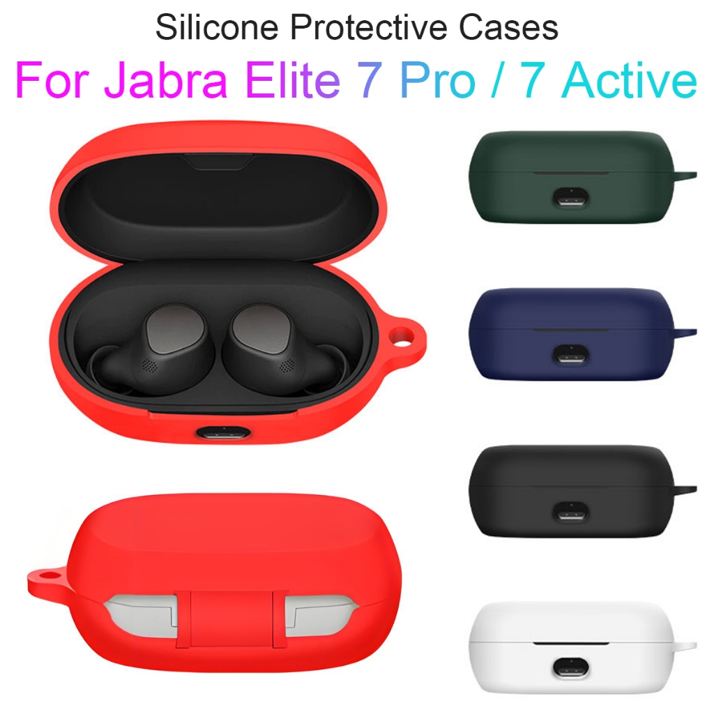 Vỏ silicon mềm Vỏ tai nghe cho Jabra Elite 7 Pro / Elite 7 Tai nghe không dây chủ động Vỏ bảo vệ chố