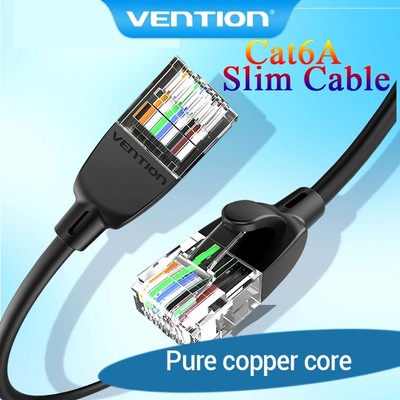 Vention thông Cat6a Ethernet Cáp Ultra Slim Patch Cáp Mạng cáp tốc độ cao 10 Gigabit cho bộ định tuyến PC