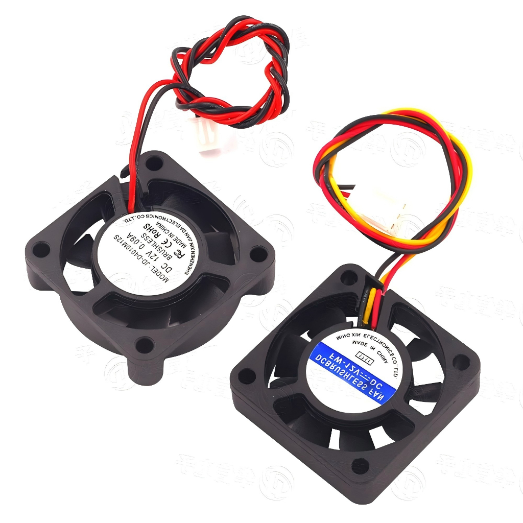 Quạt Nhỏ Làm Mát 12V Máy Tính / Khung Xe / CPU / Quạt Cầu Bắc Nam 2 Dây Có Cắm Quạt 12V Quạt Nhỏ