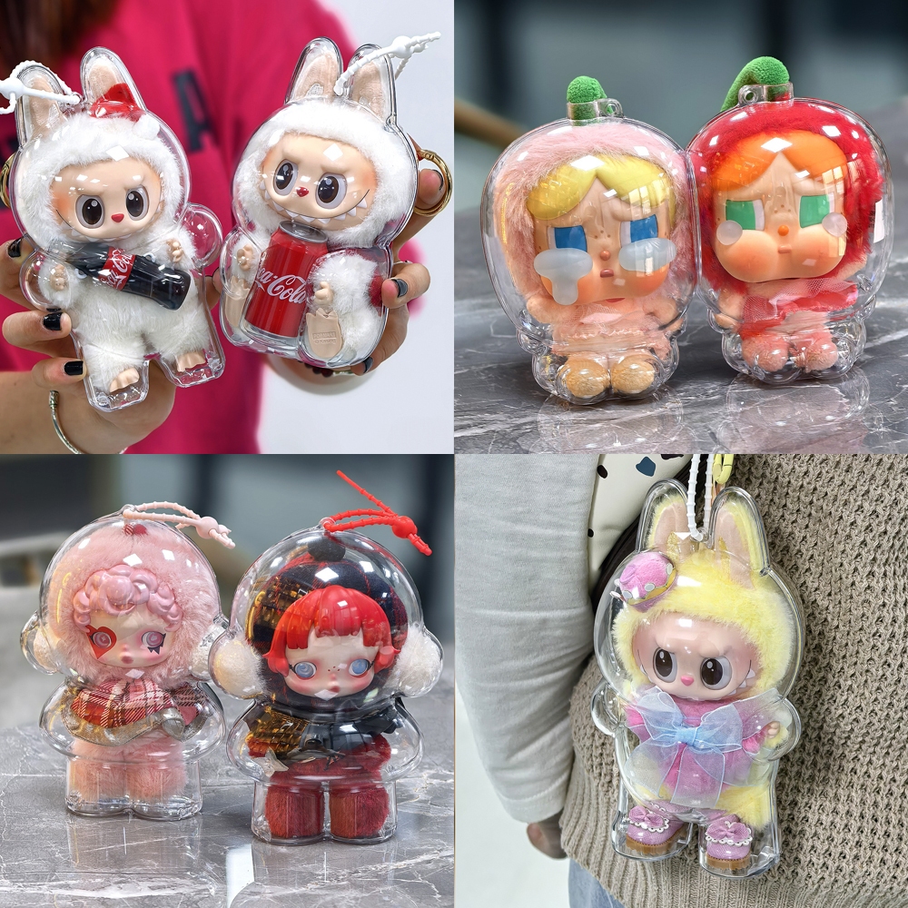 Cola labububupu, Queen labububu, Cherry crybaby, hộp bảo vệ búp bê SP, vỏ bụi trong suốt.