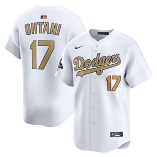 Nam Jersey Áo bóng MLB 2025 White Gold Champions Los Angeles Dodgers Shohei Ohtani Cream 2024 City Connect Áo bóng chày