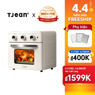 TJean Nồi chiên không dầu lò nướng đối lưu Air Fryer Oven(18L) -  lượng và dễ dàng vệ sinh bảo hành 12 tháng