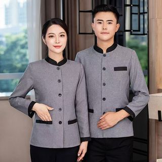 Áo bảo hộ lao động dài tay Khách sạn và Bệnh viện Đồng phục Dịch vụ vệ sinh Trang quản lý tài sản