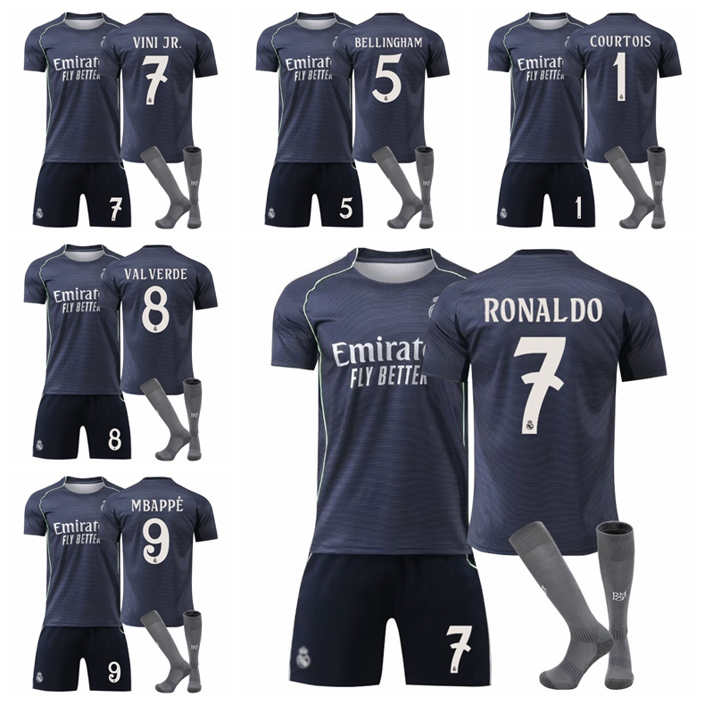 Áo thể thao sân khách Real Madrid mùa giải 2025-26 - Star Player Edition - kèm tất