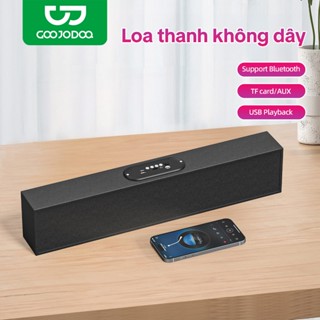 Loa Bluetooth GOOJODOQ Thiết kế bằng gỗ kích thước lớn Loa không dây PC Máy tính xách tay Âm thanh USB Chơi game Thẻ TF AUX