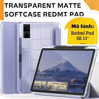 Ốp lưng Redmi Pad SE 11 Inch 2023 Flip Smart Case Vỏ thông minh từ tính có khe cắm bút Khóa tự động Đánh thức cho Redmi Pad SE Ốp lưng trong suốt mềm mại