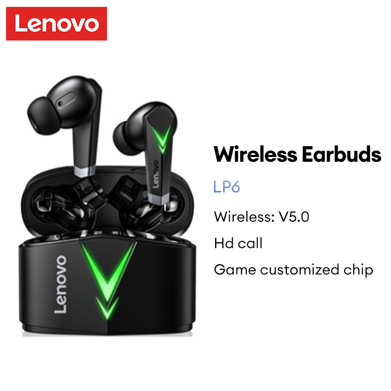 Tai Nghe Chụp Tai Không Dây Bluetooth 5.0 Chống Ồn Kèm Micro Dùng Để Chơi Game Lenovo LP6 VCT | BigBuy360 - bigbuy360.vn