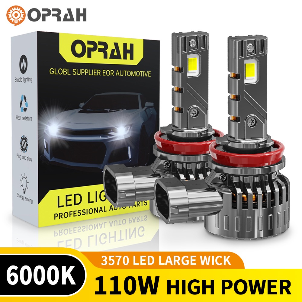 Oprah 2 Chiếc A60 110W Công Suất Cao Siêu Sáng H4 Đèn Pha LED 4060 Đèn Pha H7 H11 9005 9006 9012 Bón