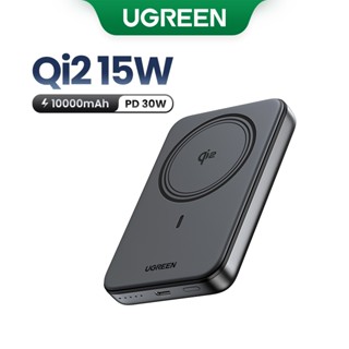 Sạc nhanh không dây từ tính Ugreen Qi2 15W/25W 10000mAh 30W 20W cho iPhone 16 Pro Max, iPhone 15-12 Series