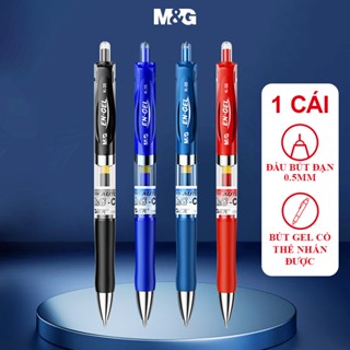  M&G Bút Gel Bấm K35 - Ruột Bút Gel G-5 - Ngòi 0.5mm Màu Đen Xanh Xanh Đen Đỏ - 1 Cây 