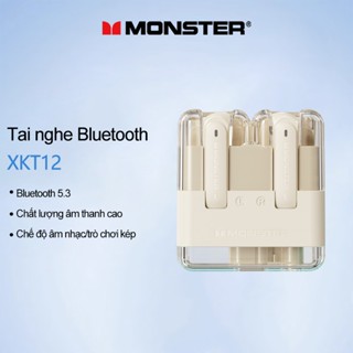 Tai Nghe Bluetooth Monster XKT12 HD âm Thanh Hifi Cảm ứng Thông Minh Chống TQiảm Tiếng ồn