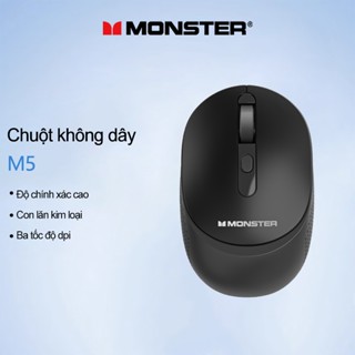 Chuột không dây Monster M5 Tuổi thọ cao Chất liệu mờ di động nhỏ gọn Độ trễ thấp