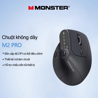 Chuột không dây Monster M2 PRO 2.4G Bluetooth Tương thích Nhiều thiết bị Tuổi thọ pin dài Độ trễ thấp