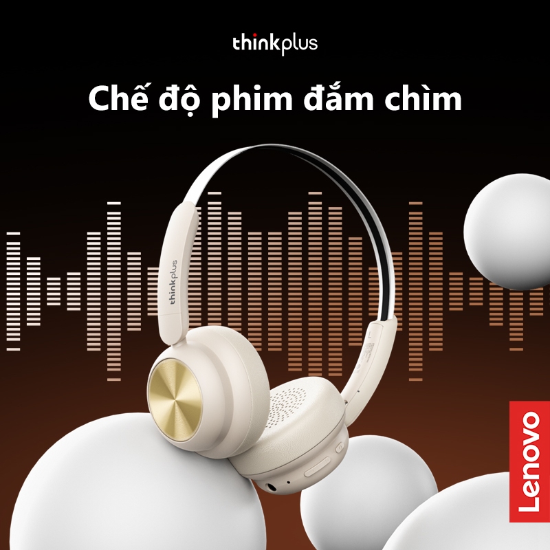 Tai nghe Bluetooth Lenovo TH66 Chất lượng âm thanh siêu âm HIFI Giảm tiếng ồn và micrô BT5.4 | BigBuy360 - bigbuy360.vn