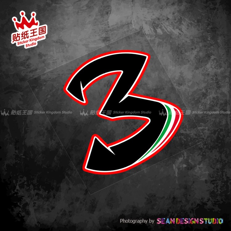 Dành Cho Motogp 3 Max Biaggi aprilia Đội Xe Máy Xe Máy Chống Nước Miếng Dán Phản Quang Decal 10