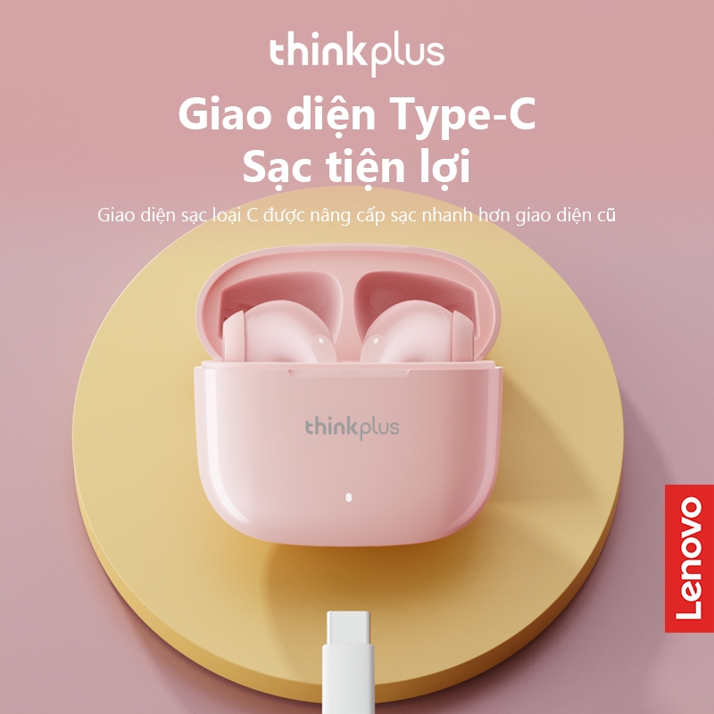 Tai nghe Lenovo LP40 ProTWS Tai nghe Bluetooth Tai nghe thể thao không dây Tai nghe giảm tiếng ồn Điều khiển cảm ứng 250mAH HD Stereo Tai nghe chơi game có độ trễ thấp Bluetooth 5.3 | BigBuy360 - bigbuy360.vn