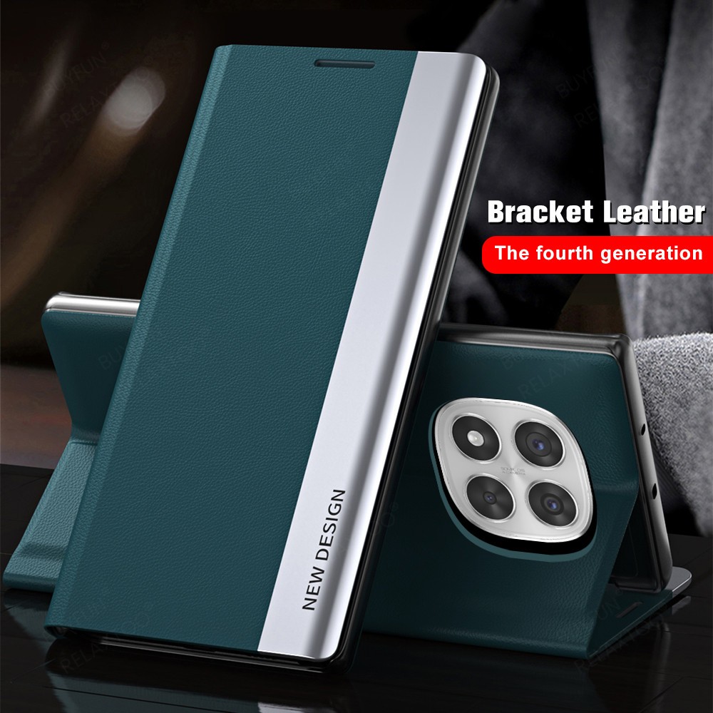 Dành Cho Vỏ Poco X7 Bao Da Lật Bao Da Fundas Poco X7 Pro X7 Redmi Turbo 4 Vỏ Điện Thoại Mạ Từ Tính