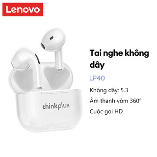  Tai nghe nhét tai không dây LENOVO LP40 bluetooth 5.0 âm thanh bass tích hợp mi cờ rô chống ồn IPX5 