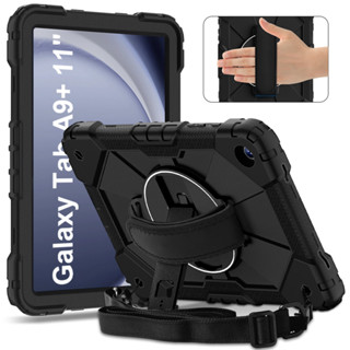 Dành Cho Samsung Galaxy Tab A9 A11 Plus A9 + A11 + 2023 2025 SM-X110 SM-X133 SM-X135 SM-X210 SM-X216 SM-X230 SM-X236 Ốp Lưng Silicon An Toàn Cho Trẻ Em PC Chống Sốc Dây Đeo Vai Đứng