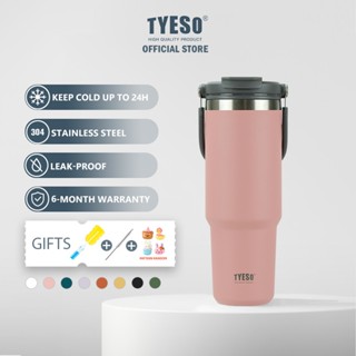 TYESO® Original Ly giữ nhiệt Cốc cách nhiệt Chai nước bằng inox Giữ lạnh giữ nóng có ống hút tumbler TS-8829/8830